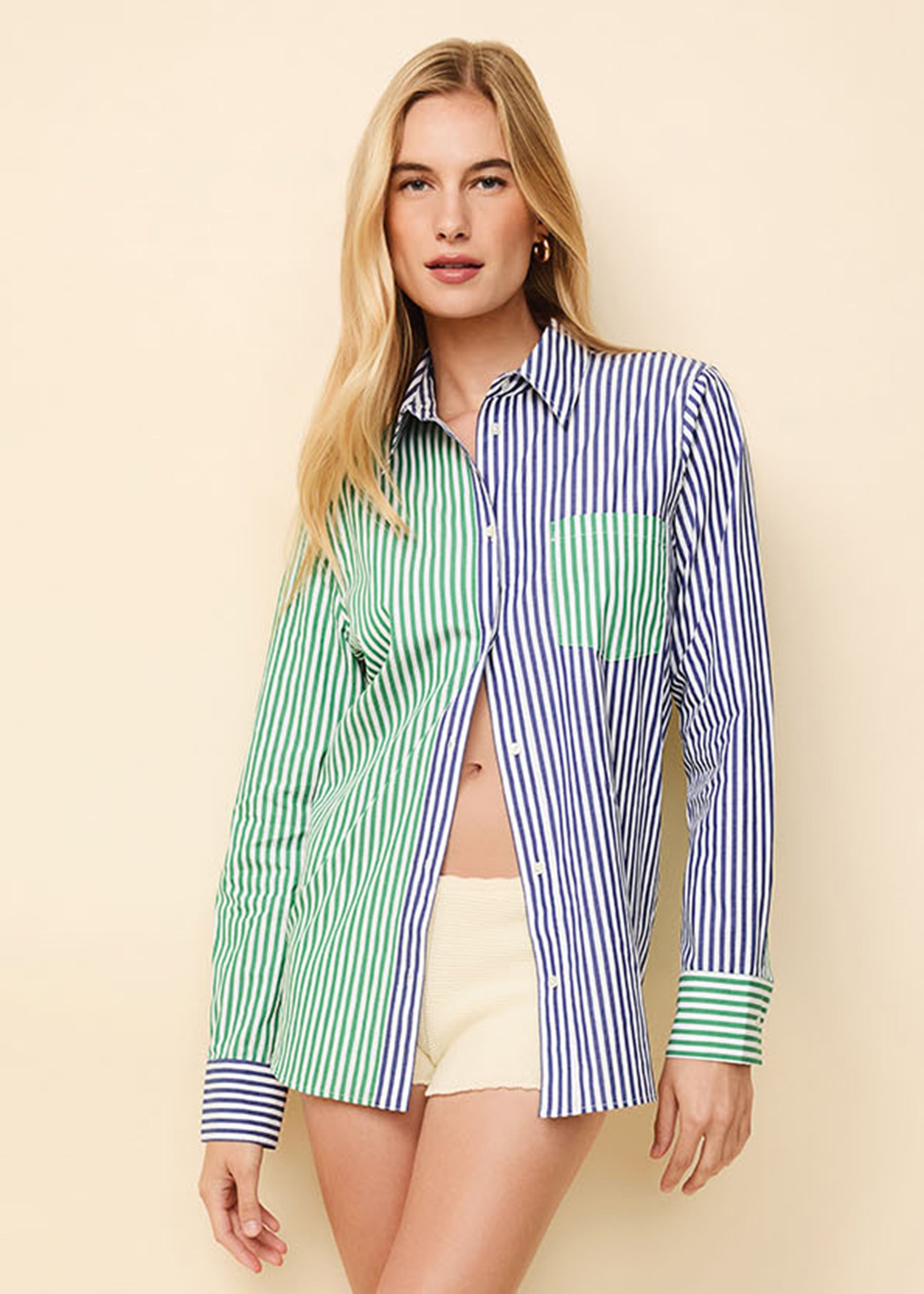 Oxford Tunic Colorblock Stripe - Solid & Striped