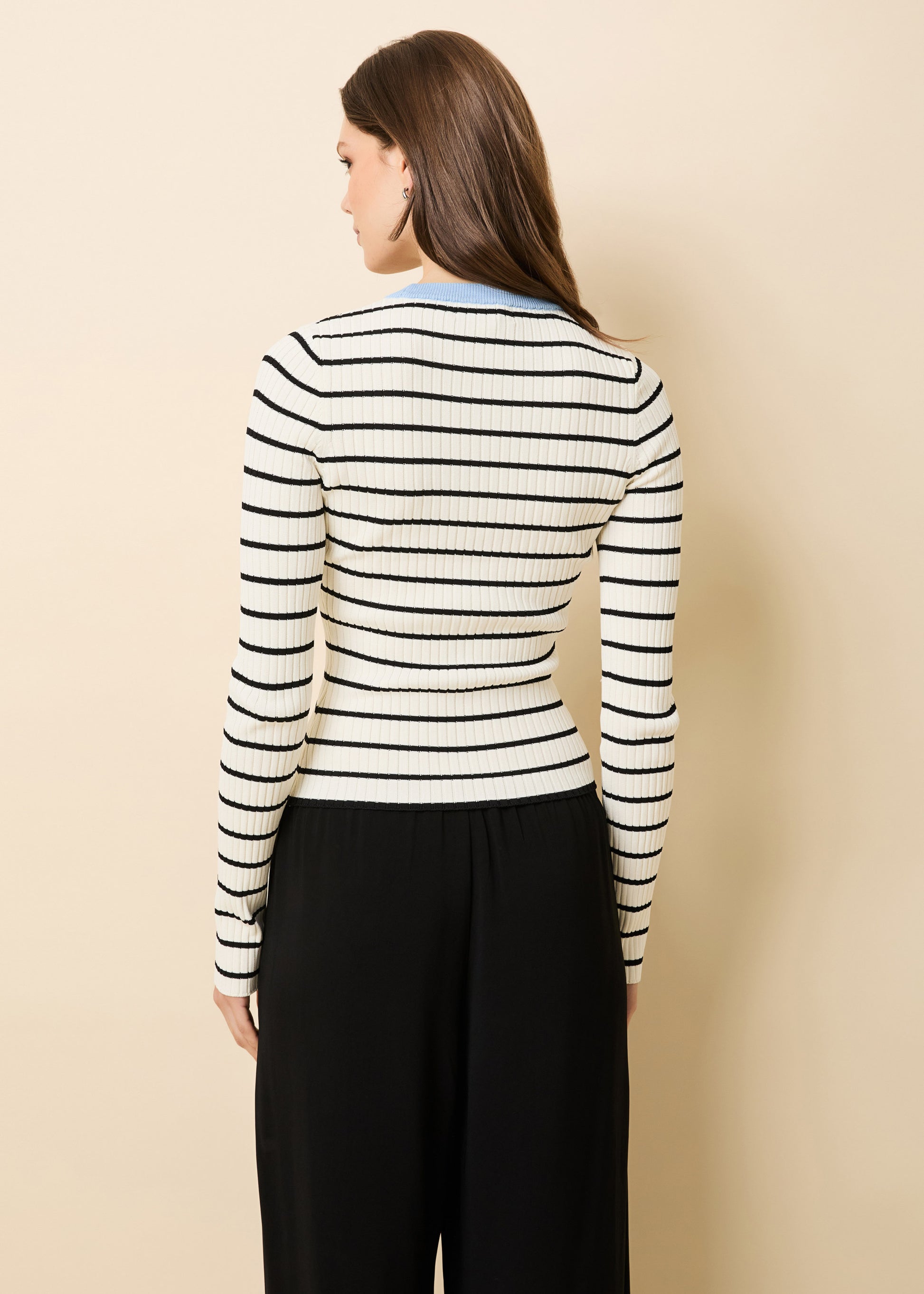 Dora Top Brule / Open Water - Solid & Striped