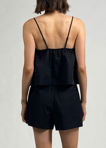 Maayan Top Noir - Solid & Striped