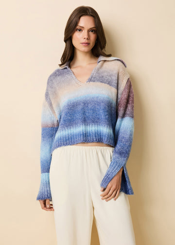 Lola Pullover Twilight / Raisin Brown - Solid & Striped