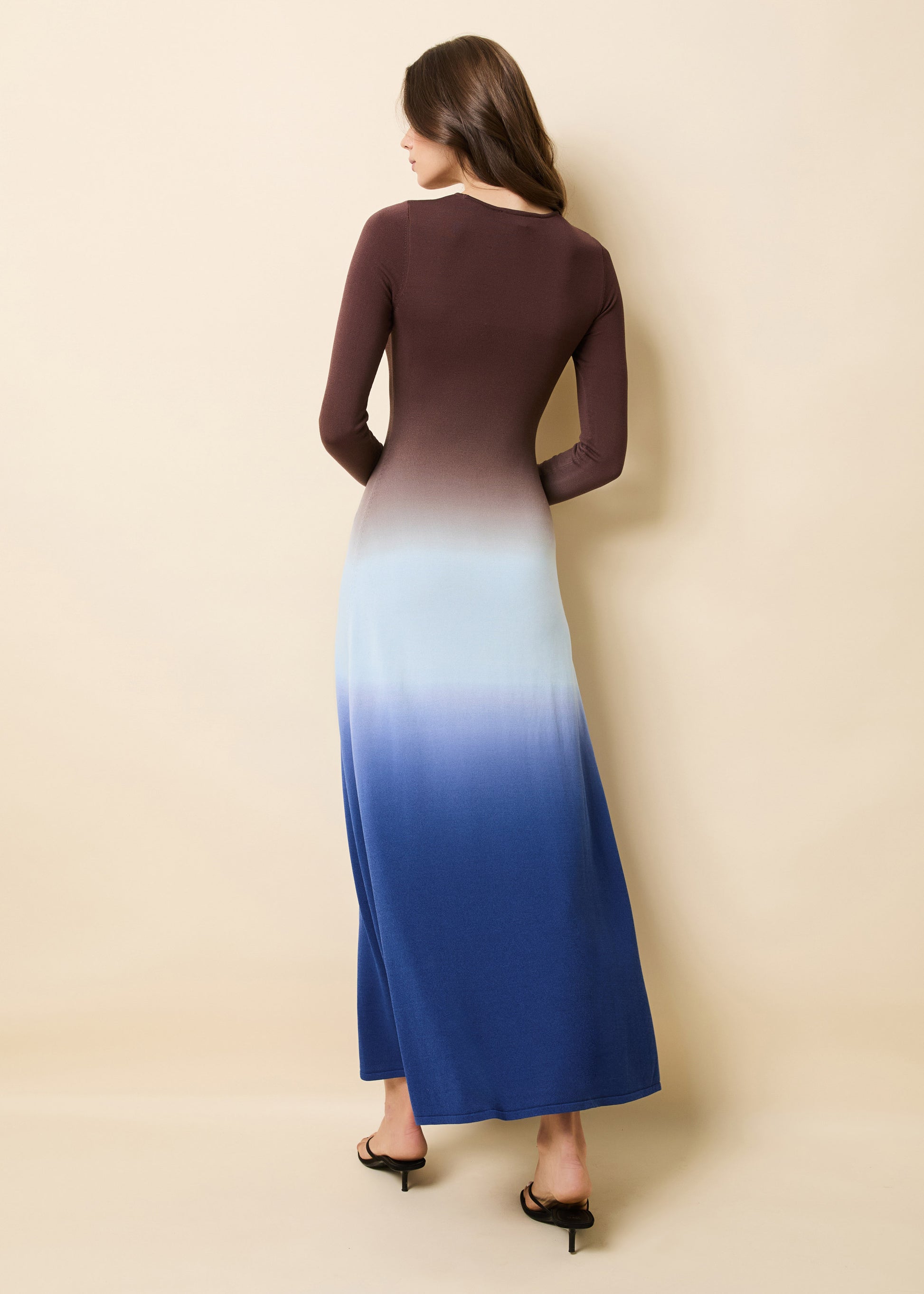 Dora Dress Ombre Twilight / Raisin Brown - Solid & Striped