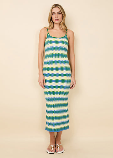 Noel Dress Technicolor Mosaic - Solid & Striped