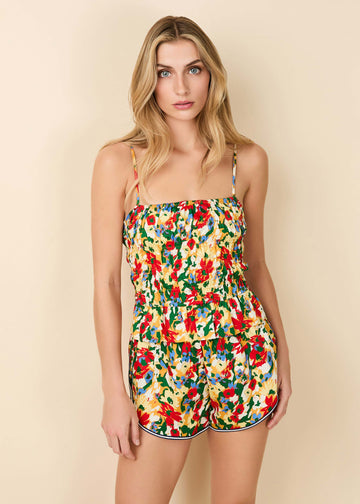 Delta Top Picasso Floral - Solid & Striped