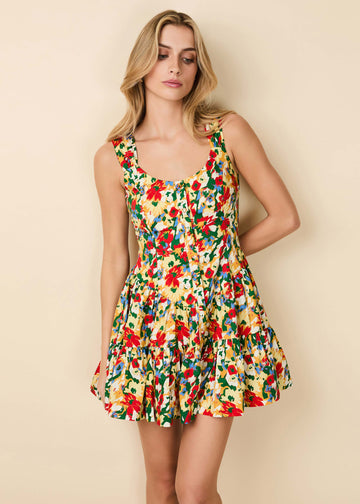 Leah Dress Picasso Floral - Solid & Striped