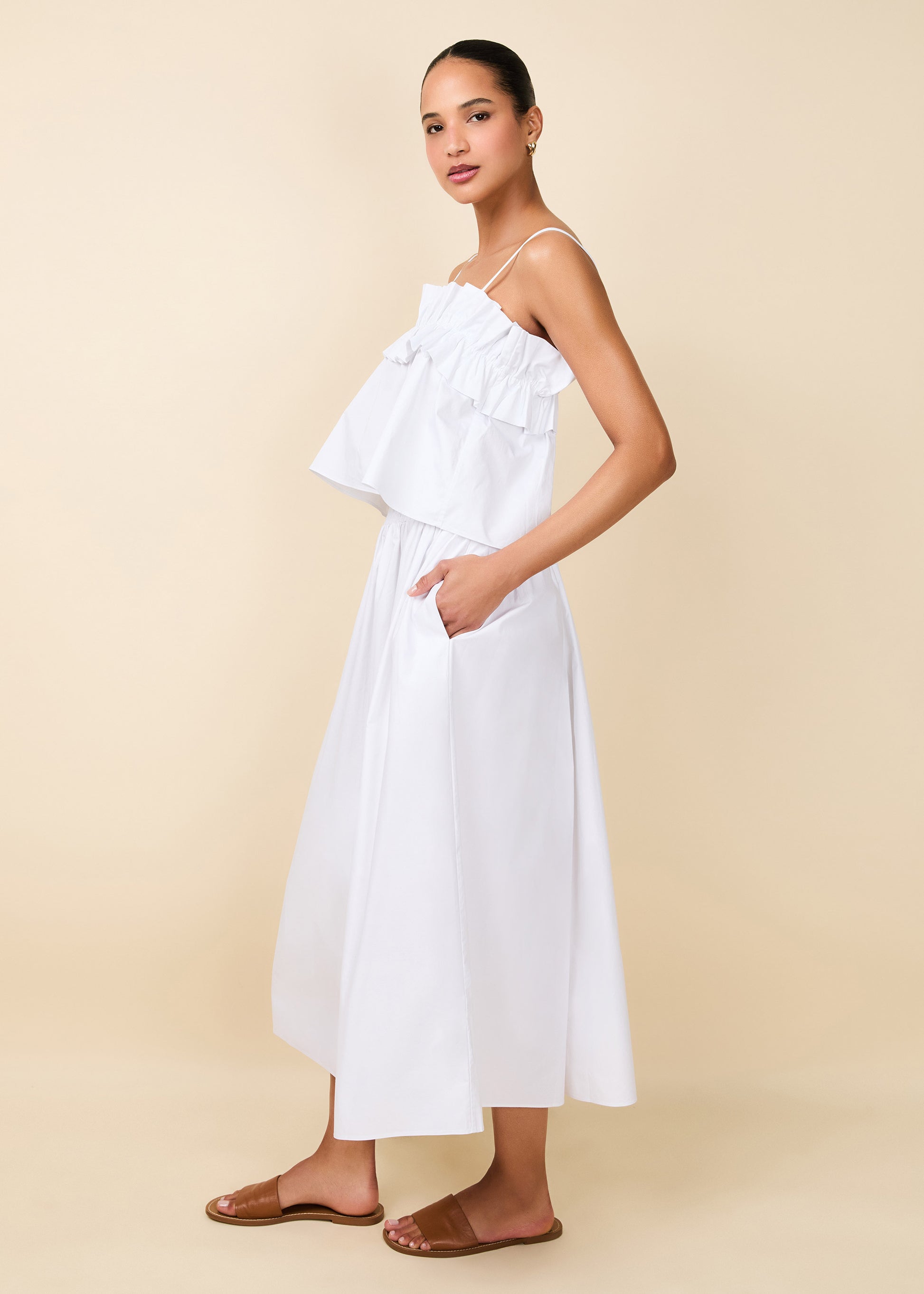Sophie Top Optic White - Solid & Striped