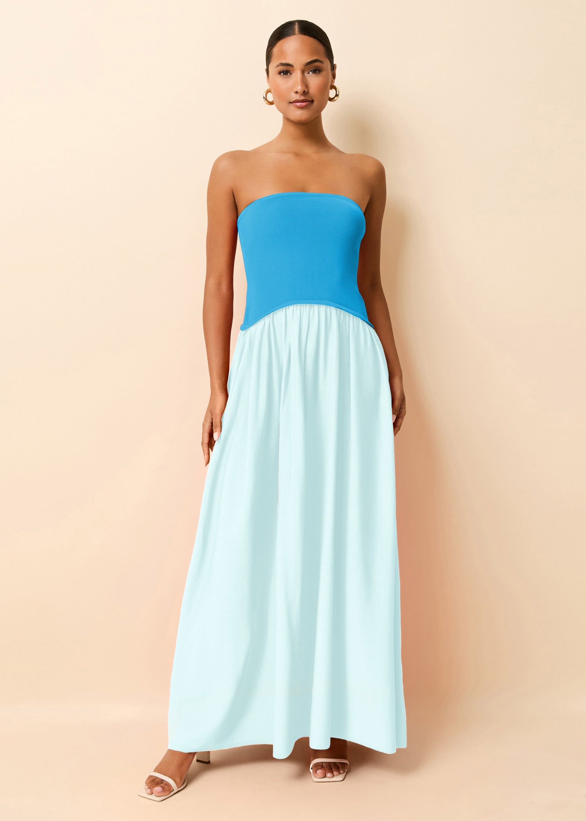 Strapless Soglio French Blue / Sky - Solid & Striped