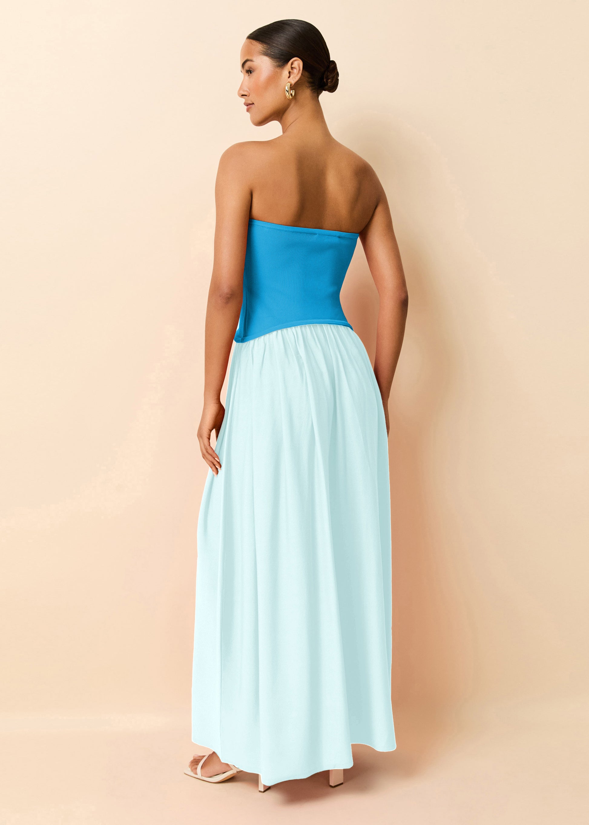 Strapless Soglio French Blue / Sky - Solid & Striped