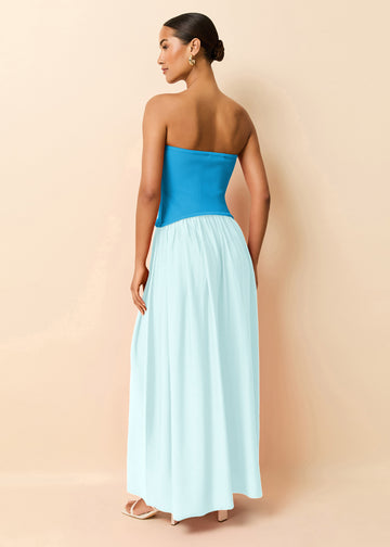 Strapless Soglio French Blue / Sky - Solid & Striped