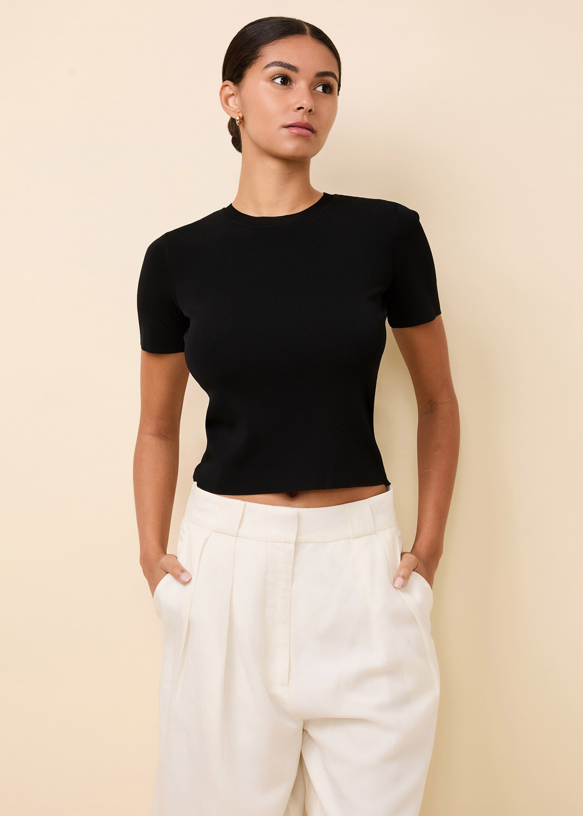 Riada T-Shirt Noir - Solid & Striped