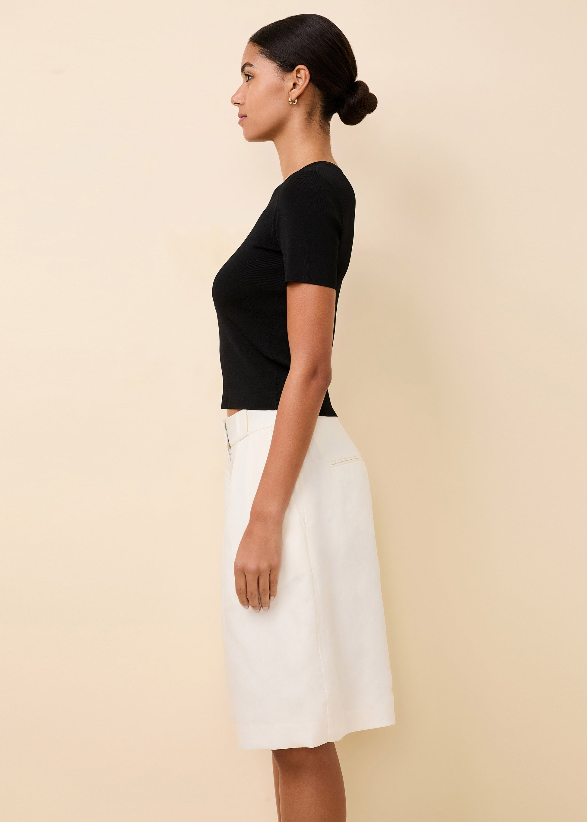 Riada T-Shirt Noir - Solid & Striped