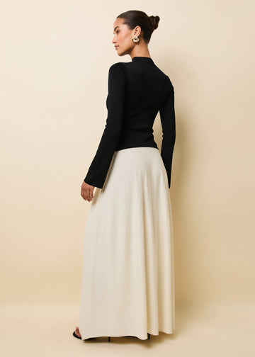 Soglio Dress Ecru / Noir - Solid & Striped