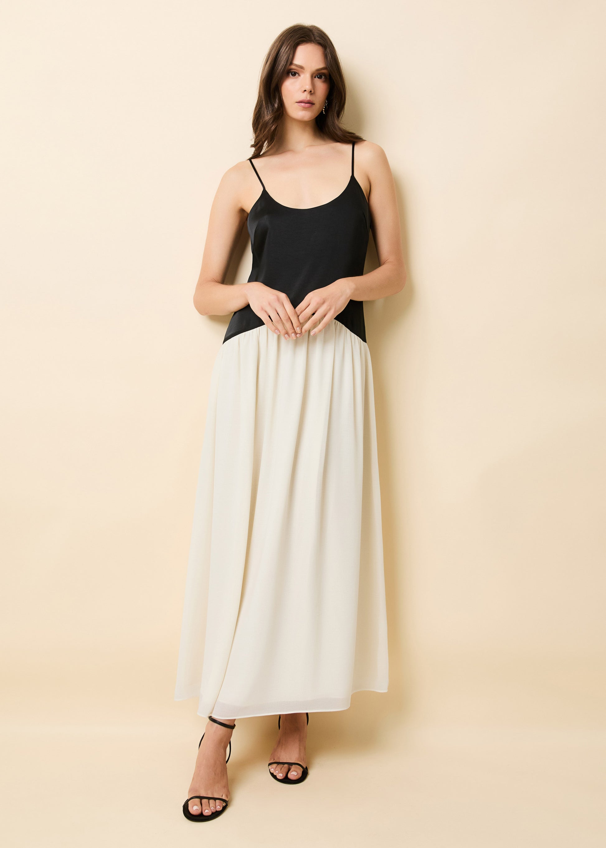 Talulla Dress Noir / Brule - Solid & Striped