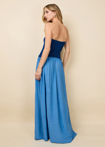 Strapless Soglio Dress Maritime Navy / Marina Blue - Solid & Striped