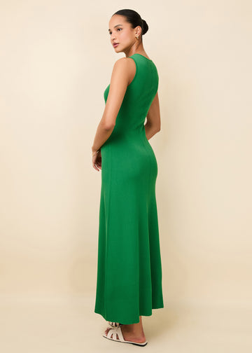 Lucerne Dress Tennis Green - Solid & Striped