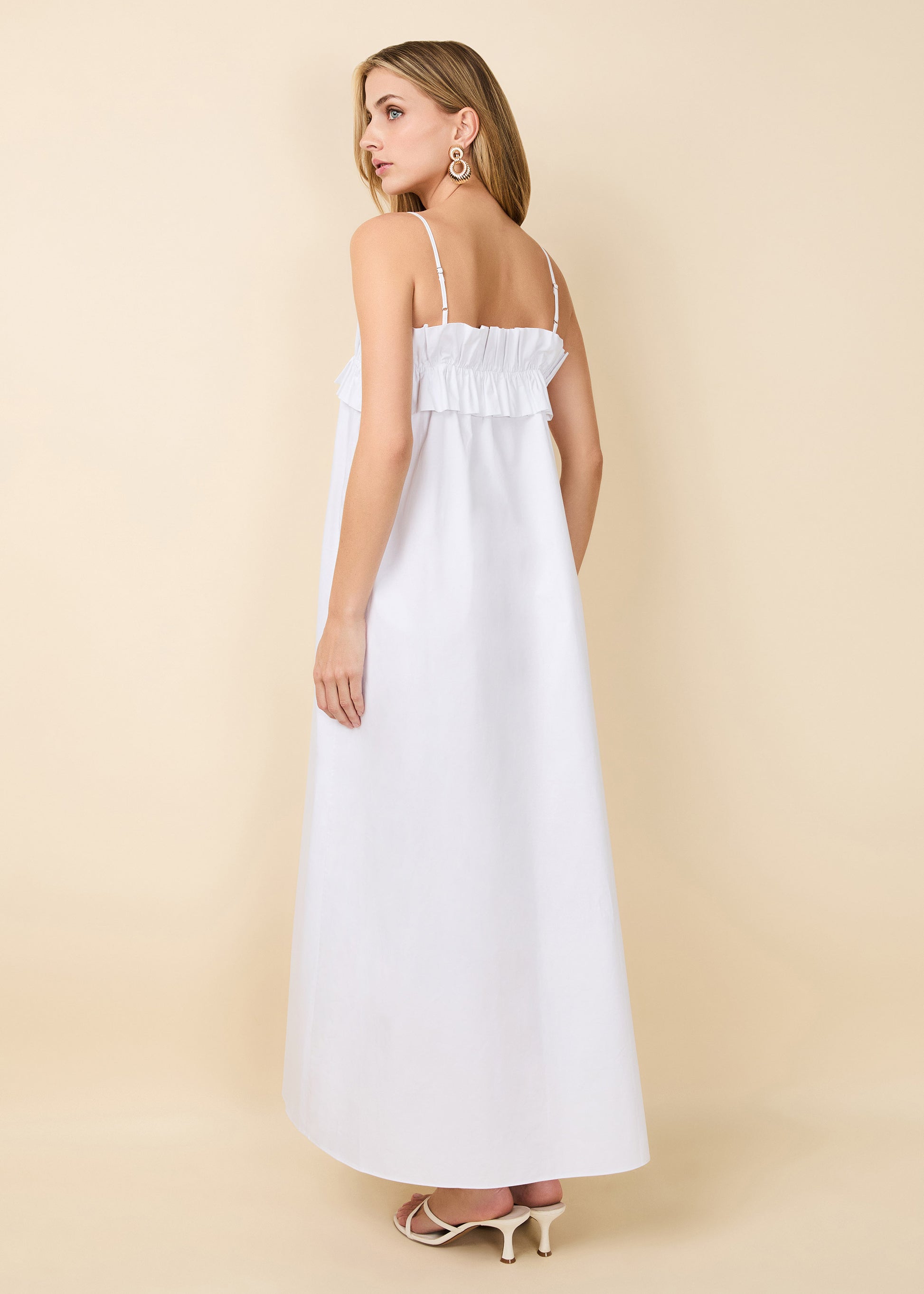 Sophie Dress Optic White - Solid & Striped