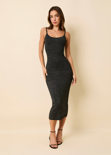 Noel Dress Noir - Solid & Striped