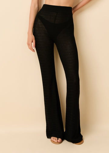 Faye Pant Noir - Solid & Striped