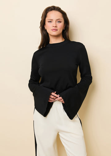 Babetta Sweater Noir - Solid & Striped