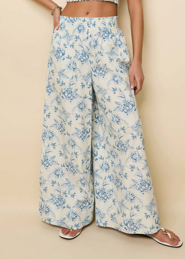 Twyla Pant French Blue / Brule Toile - Solid & Striped