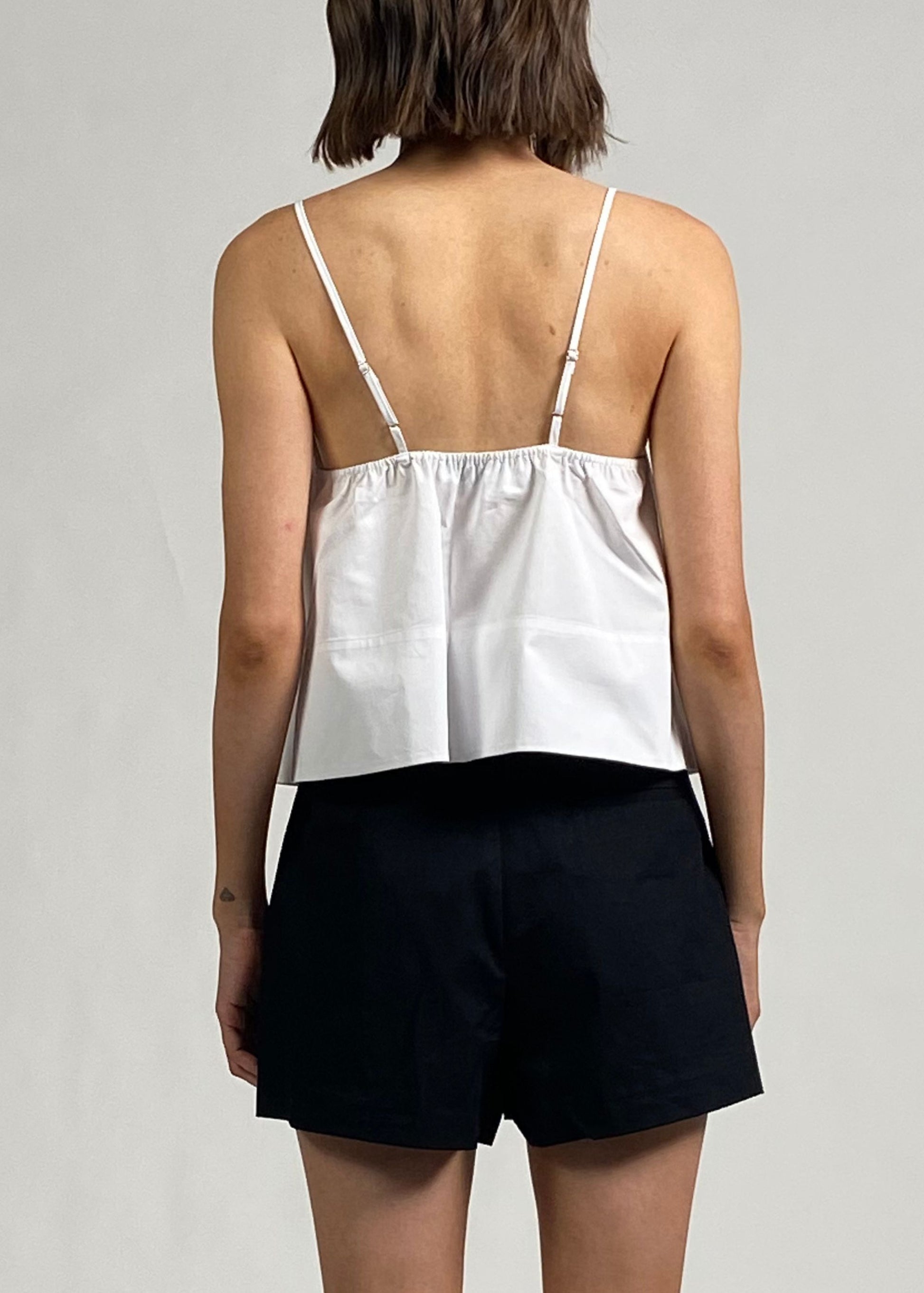 Maayan Top Optic White - Solid & Striped