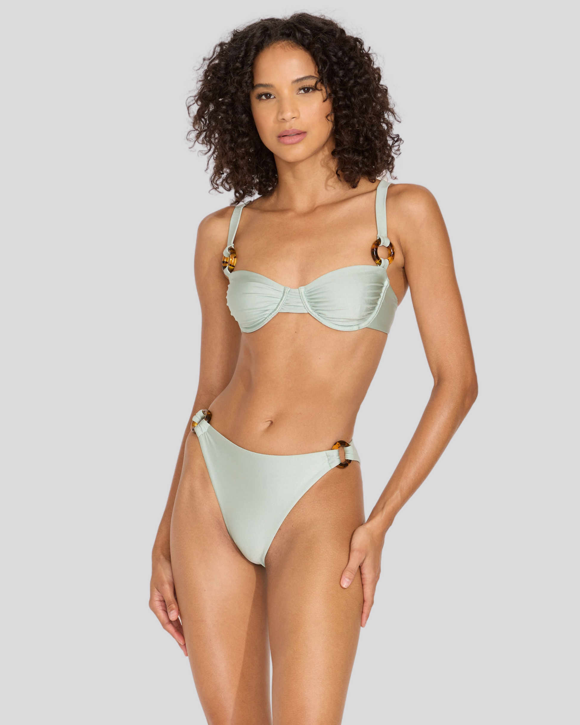 The Maia Bikini Bottom - Solid & Striped