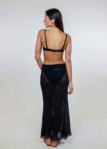 Theresa Skirt Noir - Solid & Striped