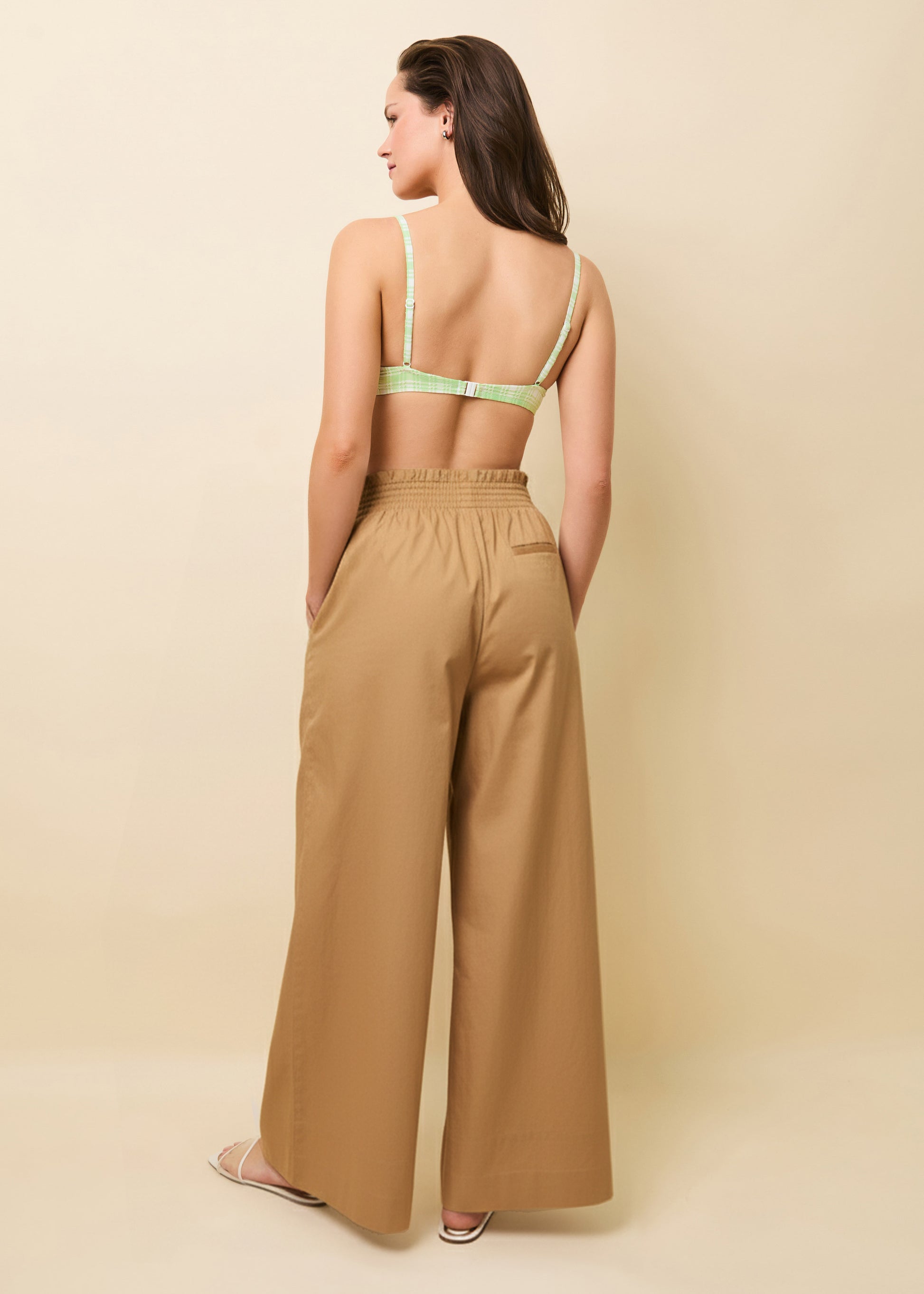 Twyla Pant Camel - Solid & Striped