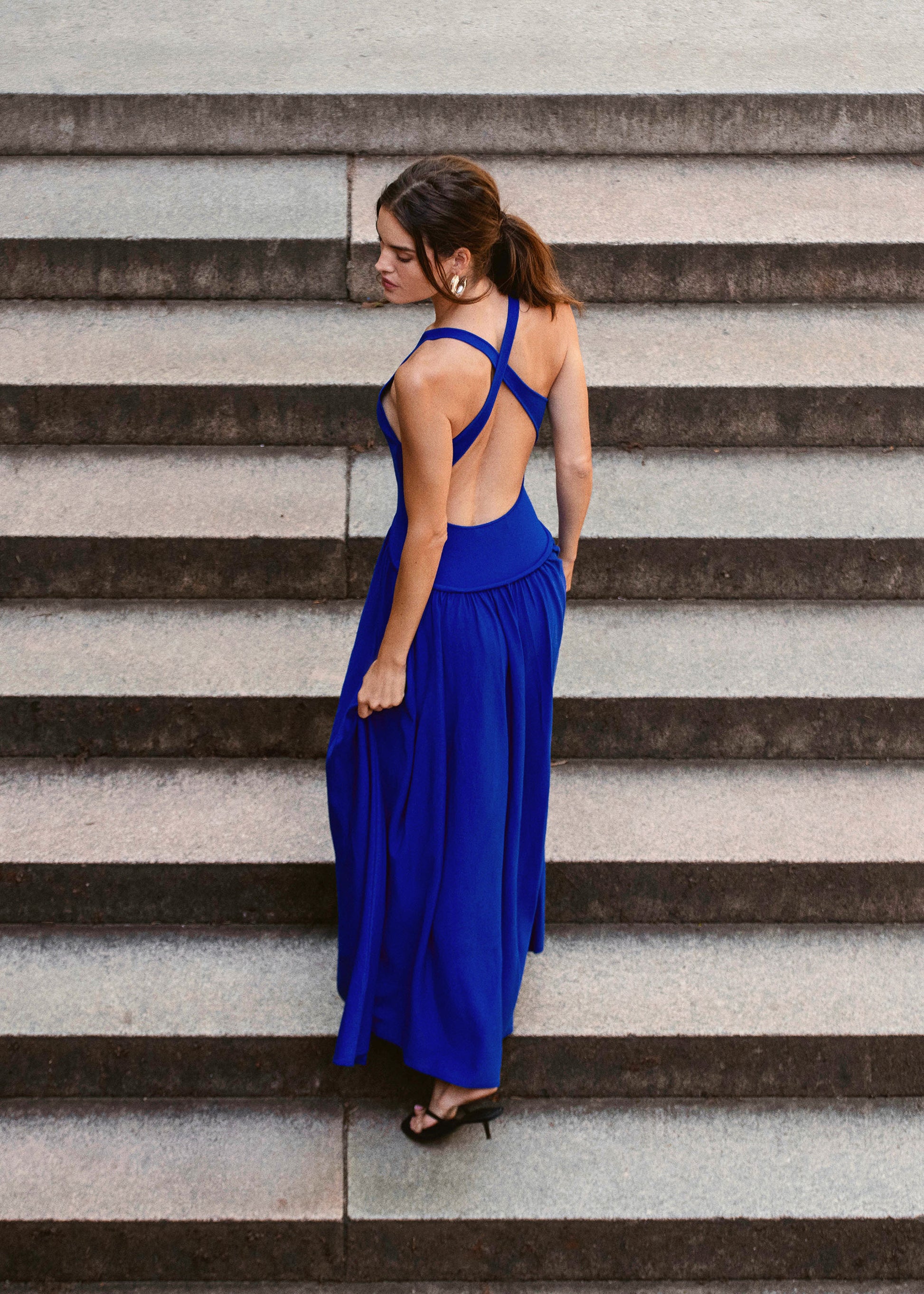 Maggie Dress Twilight - Solid & Striped