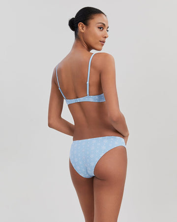 The Daphne Eyelet Bikini Bottom - Solid & Striped