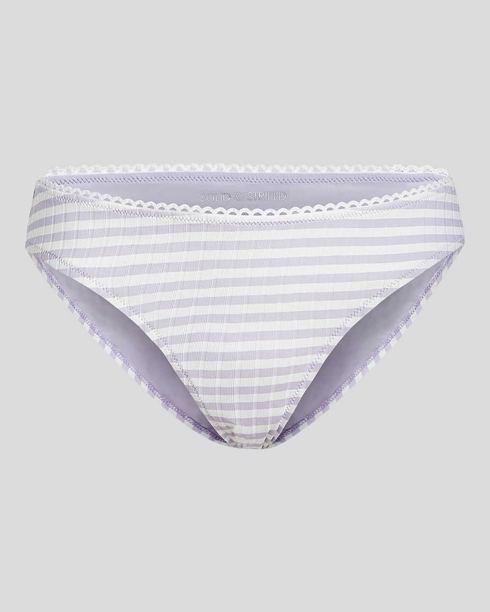 The Daphne Ribbed Bikini Bottom - Solid & Striped