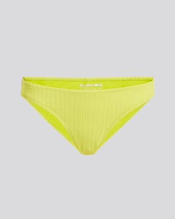 The Elle Ribbed Bikini Bottom - Solid & Striped