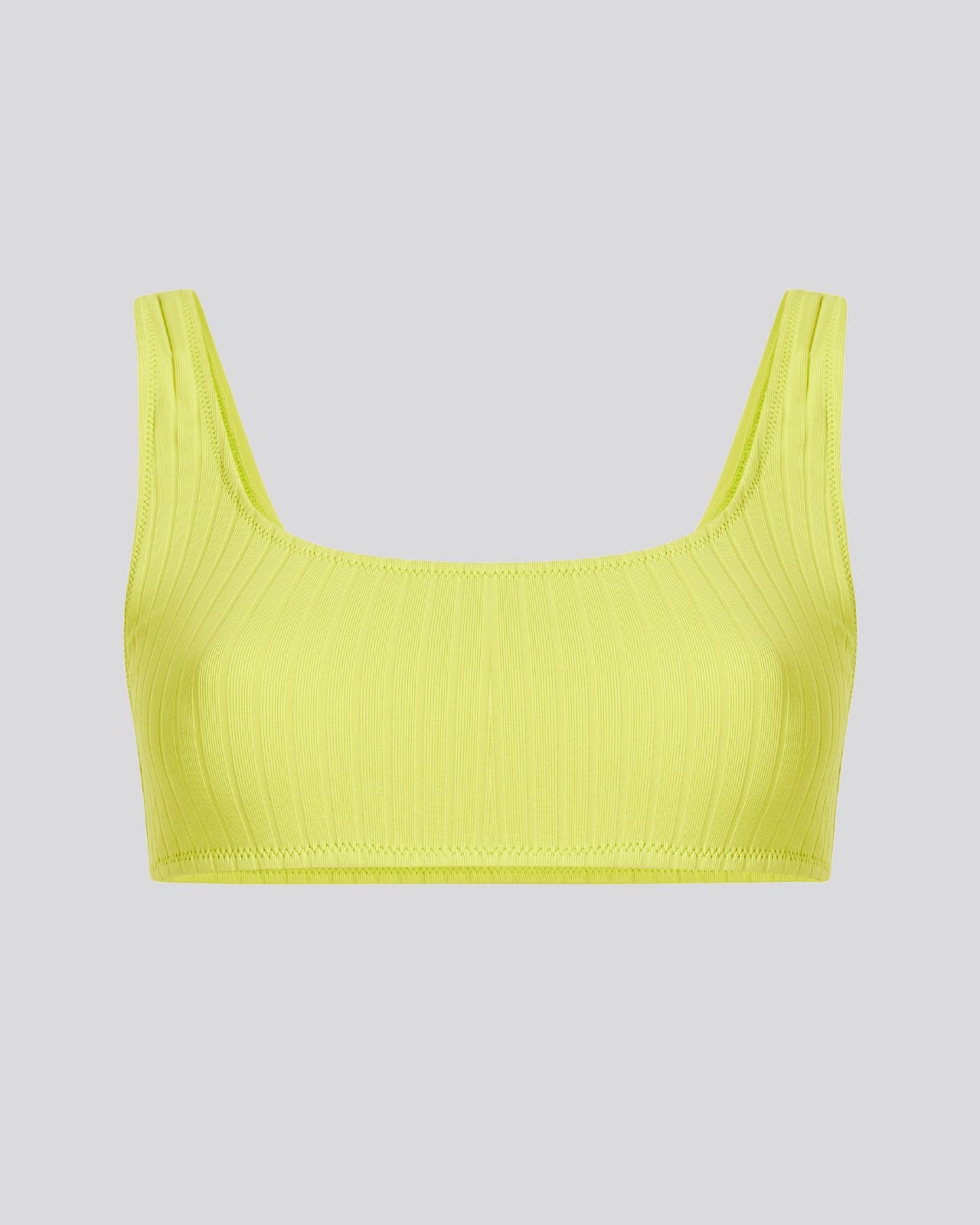 The Elle Ribbed Bikini Top - Solid & Striped