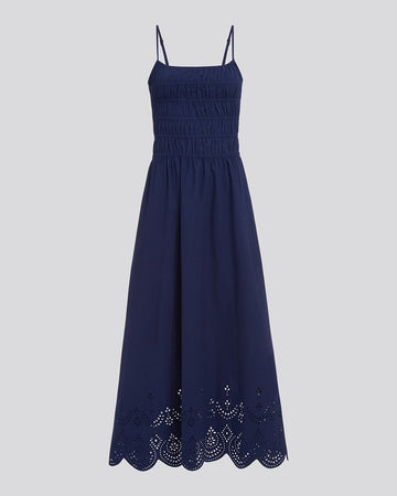 The Eyelet Delta Midi Dress - Solid & Striped