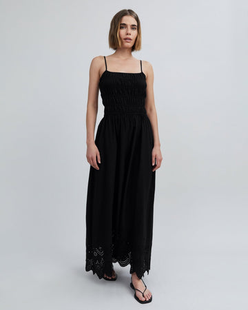 The Eyelet Delta Midi Dress - Solid & Striped