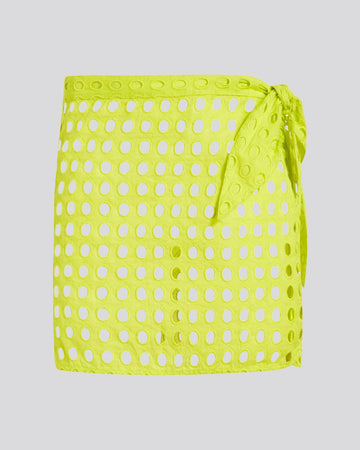 The Eyelet Mini Wrap Pareo - Solid & Striped