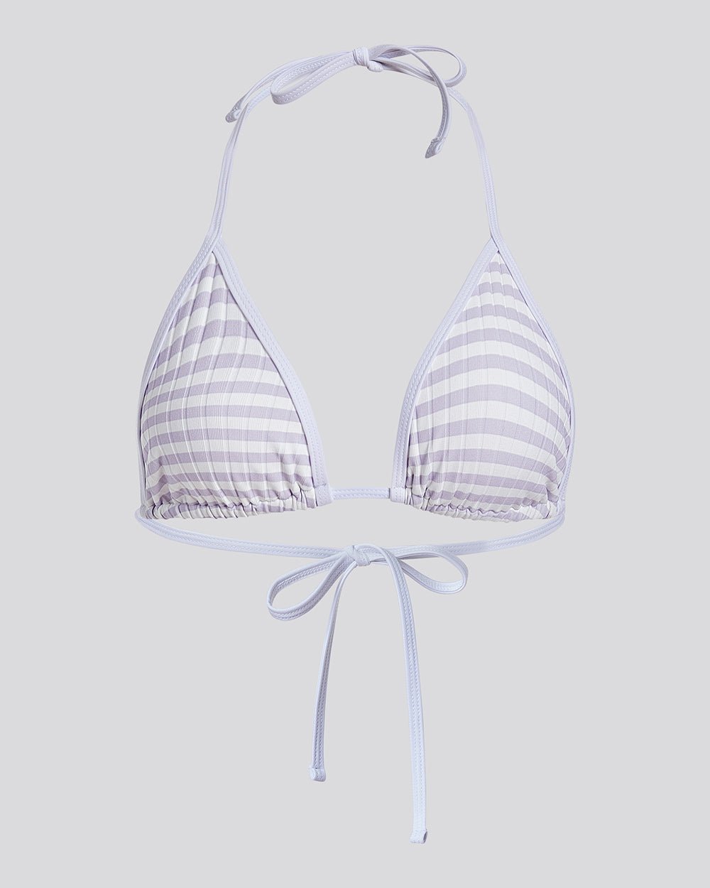 The Iris Ribbed Bikini Top - Solid & Striped