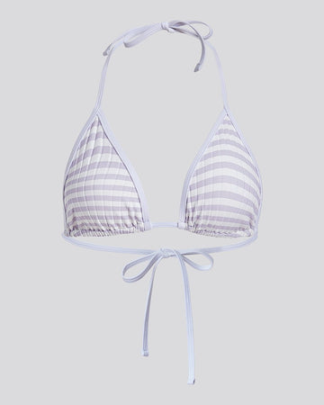 The Iris Ribbed Bikini Top - Solid & Striped