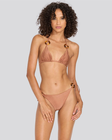 The Iris Ring Bikini Top - Solid & Striped