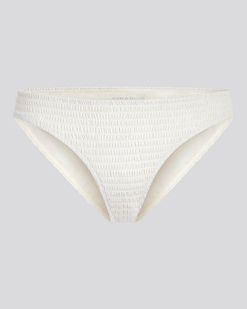 The Rachel Smocked Bikini Bottom - Solid & Striped