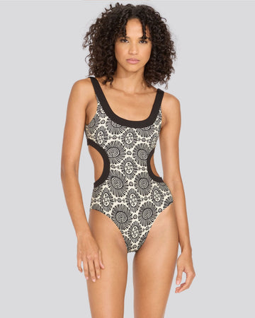The Sarah One Piece - Solid & Striped
