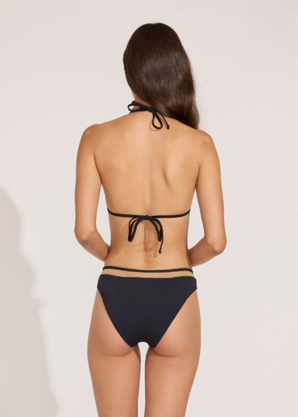 The Alexia Mesh Bikini Bottom - Solid & Striped