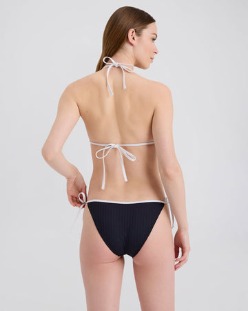 The Iris Ribbed Bikini Bottom - Solid & Striped