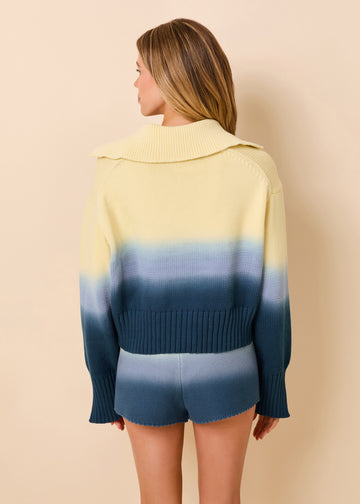 Lola Pullover Ombre Danish Butter / Deep Canal