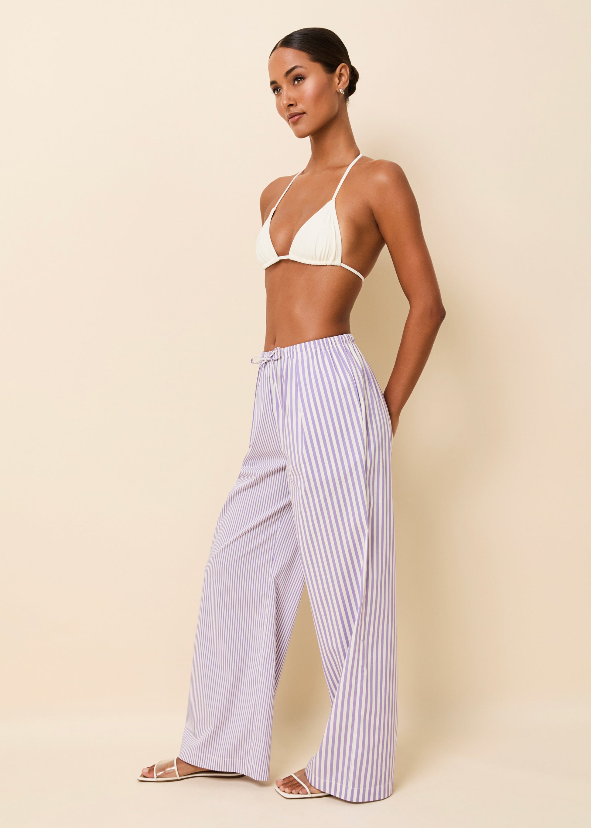 Ashling Pant Ultra Violet Stripe - Solid & Striped