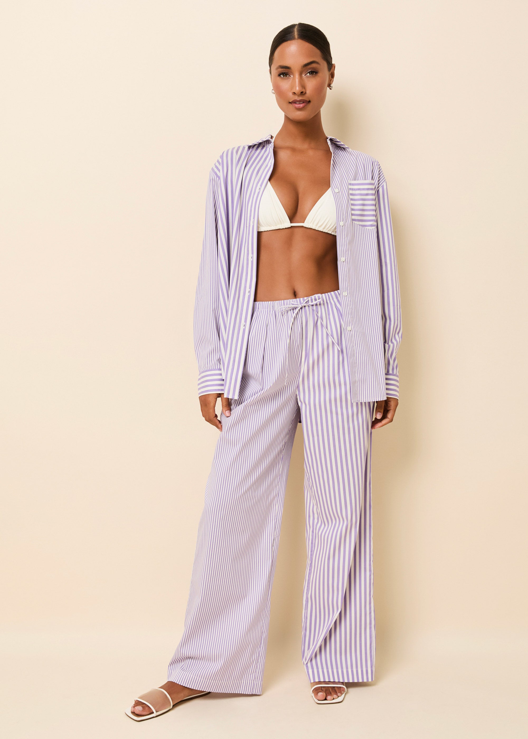 Ashling Pant Ultra Violet Stripe | Solid & Striped