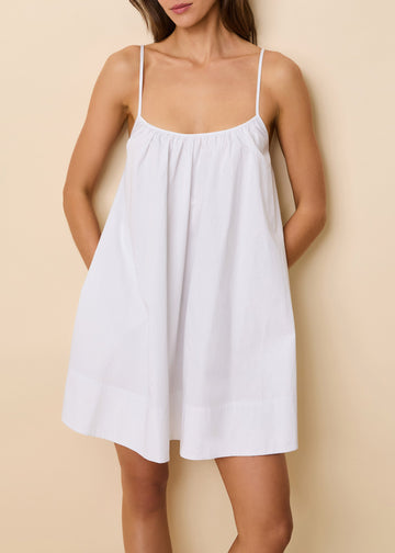 Lindsay Dress Optic White - Solid & Striped