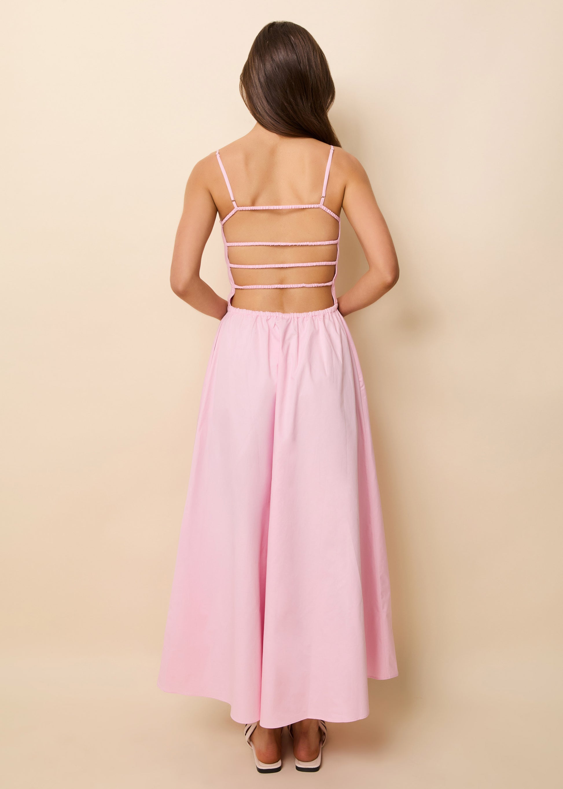 Delta Midi Dress Carnation - Solid & Striped