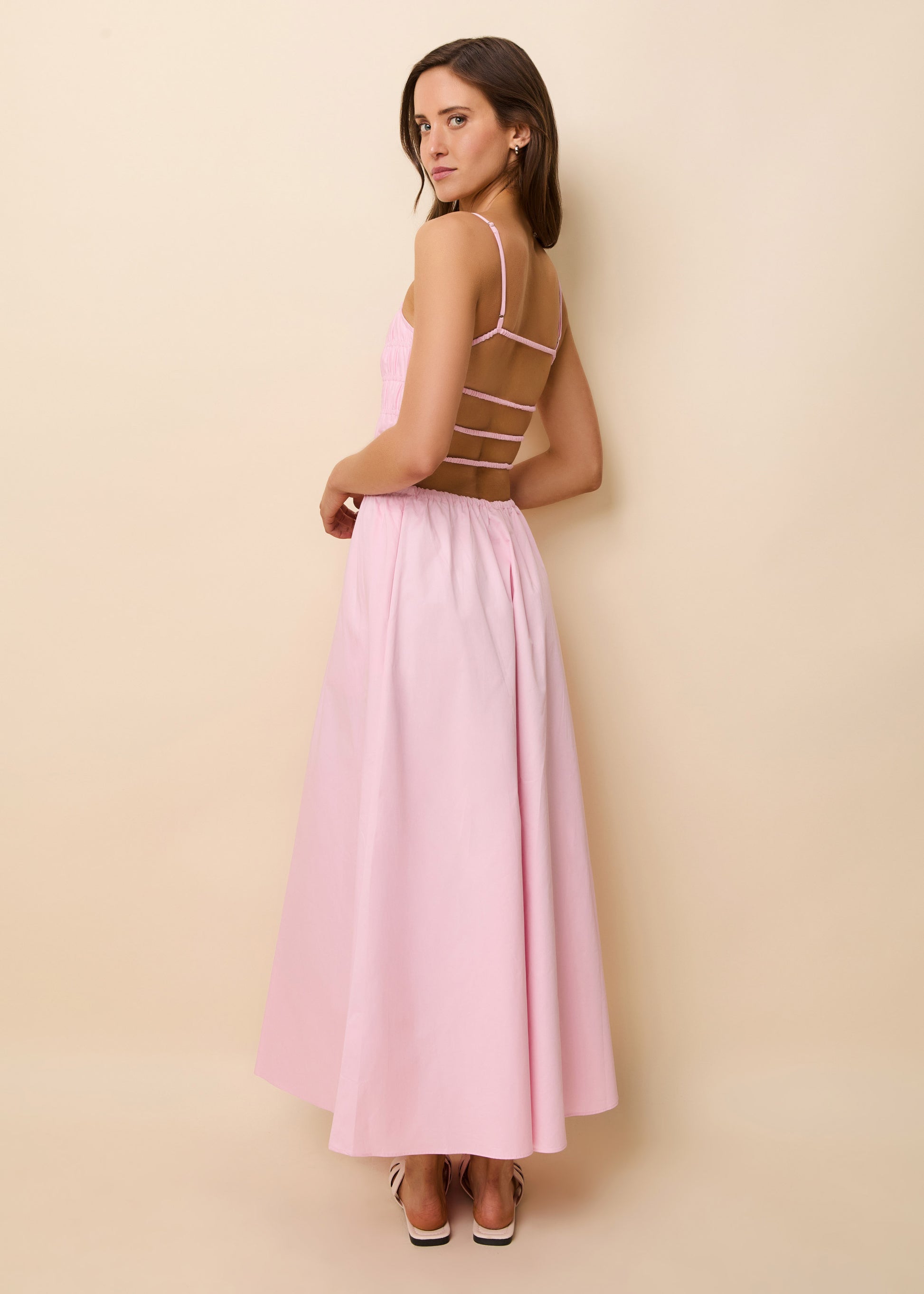 Delta Midi Dress Carnation - Solid & Striped
