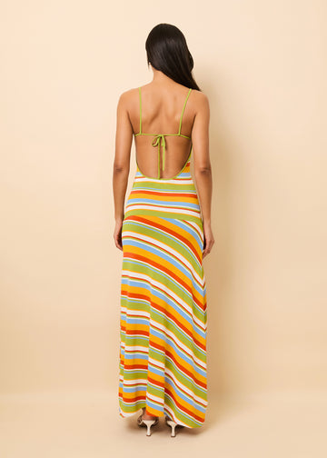 Lottie Maxi Dress St. Barths Stripe