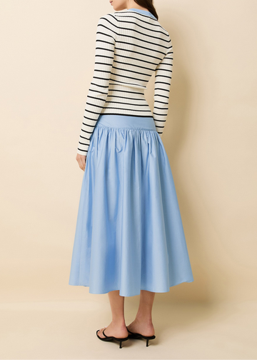 Magnolia Skirt Poplin Open Water